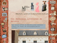 Tablet Screenshot of melaniebourlon.com